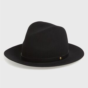 rag & bone Floppy Brim Felted Wool Fedora - Black